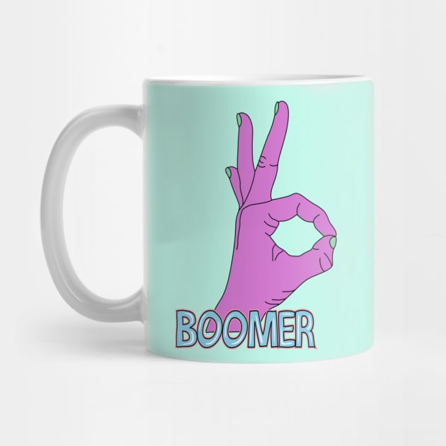 Pastel Okay Boomer Hand by FreckleFaceDoodles